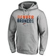 thumbnail image 1 of Men's Ash Denver Broncos Iconic Collection Fade Out Pullover Hoodie, 1 of 3