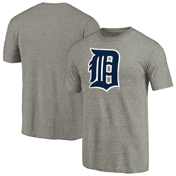Men's Ash Detroit Tigers Cooperstown Collection Forbes Tri-Blend T-Shirt
