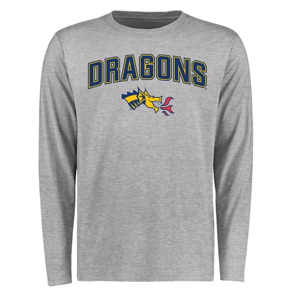 Men's Ash Drexel Dragons Proud Mascot Long Sleeve T-Shirt