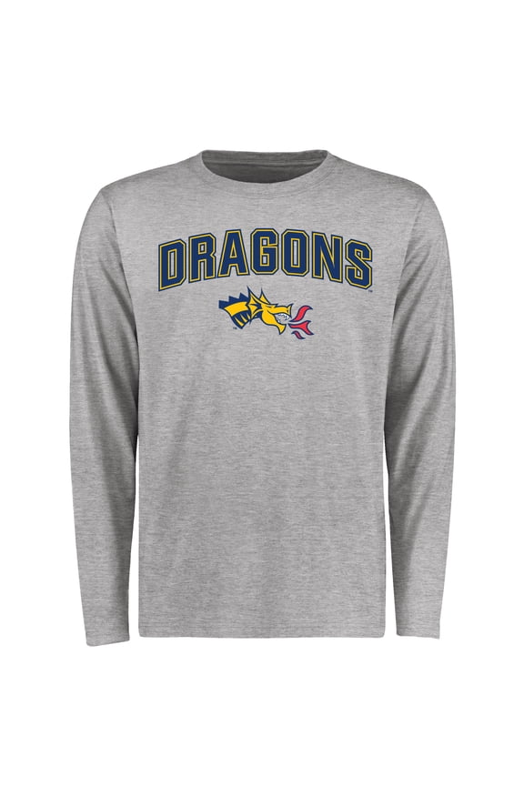 Men's Ash Drexel Dragons Proud Mascot Long Sleeve T-Shirt