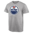 thumbnail image 1 of Men's Ash Edmonton Oilers Team Primary Logo T-Shirt, 1 of 1