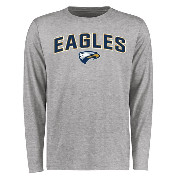 Men's Ash Emory Eagles Proud Mascot Long Sleeve T-Shirt