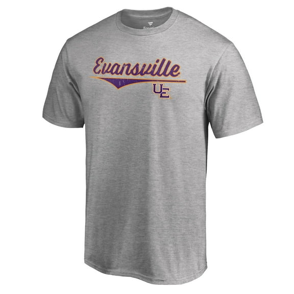 Men's Ash Evansville Purple Aces American Classic T-Shirt
