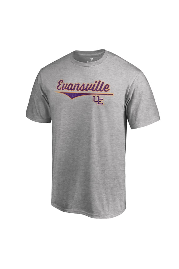Men's Ash Evansville Purple Aces American Classic T-Shirt