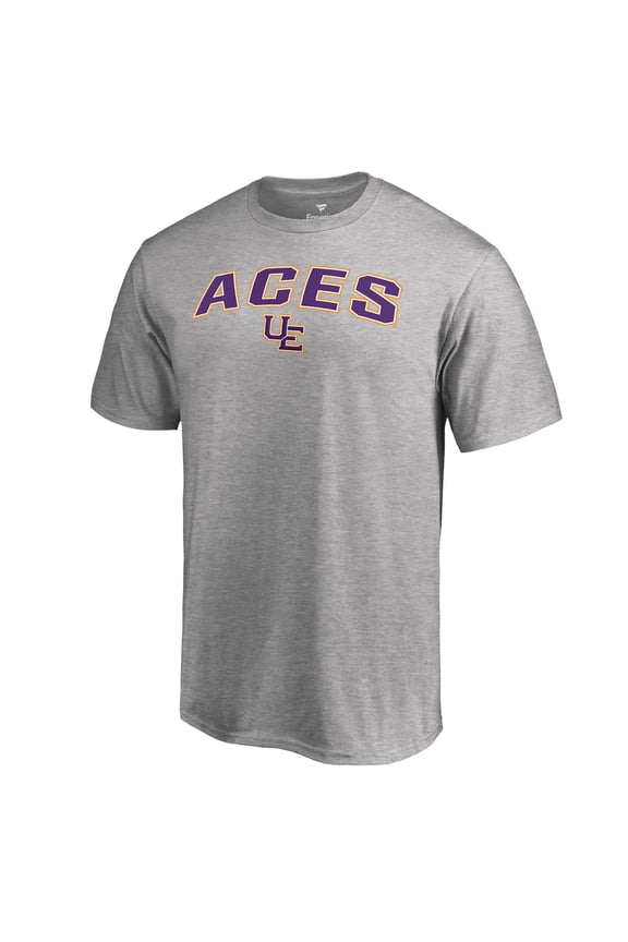 Men's Ash Evansville Purple Aces Proud Mascot T-Shirt