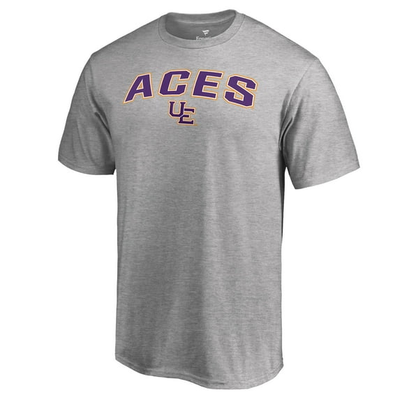 Men's Ash Evansville Purple Aces Proud Mascot T-Shirt