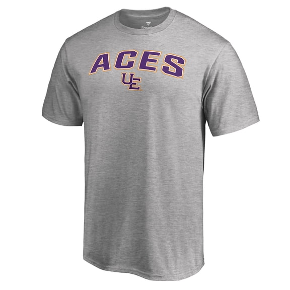 Men's Ash Evansville Purple Aces Proud Mascot T-Shirt