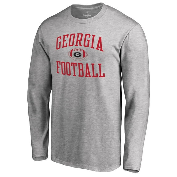 Men's Ash Georgia Bulldogs First Sprint Long Sleeve T-Shirt