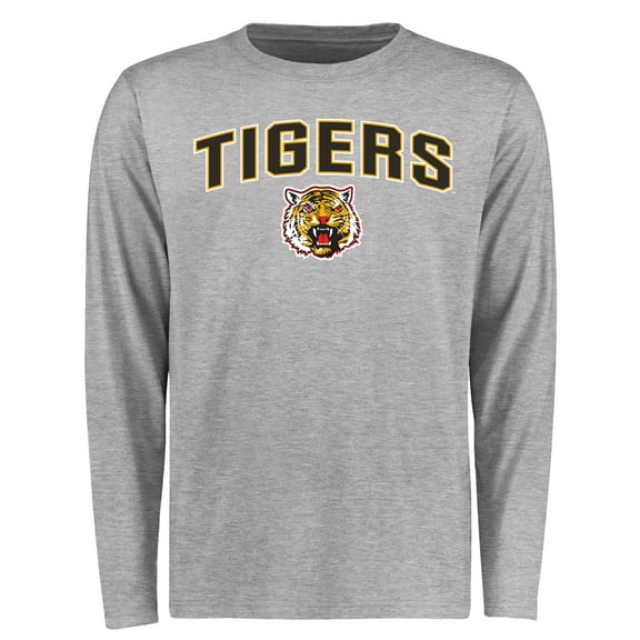 Men's Ash Grambling Tigers Proud Mascot Long Sleeve T-Shirt