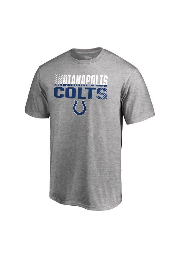 Men's Ash Indianapolis Colts Iconic Collection Fade Out T-Shirt
