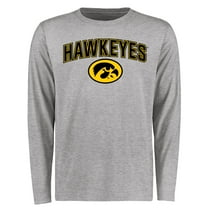 Men's Ash Iowa Hawkeyes Proud Mascot Long Sleeve T-Shirt