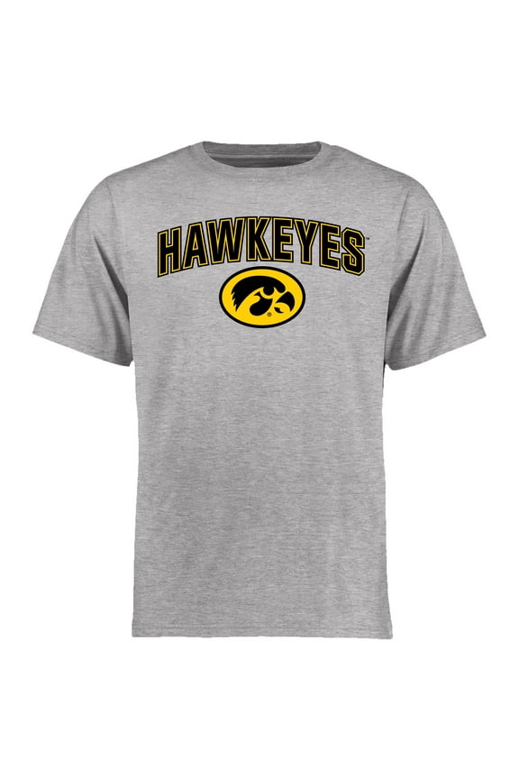 Men's Ash Iowa Hawkeyes Proud Mascot T-Shirt