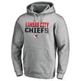 thumbnail image 1 of Men's Ash Kansas City Chiefs Iconic Collection Fade Out Pullover Hoodie, 1 of 3