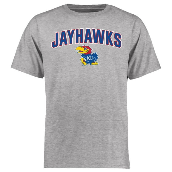 Men's Ash Kansas Jayhawks Proud Mascot T-Shirt