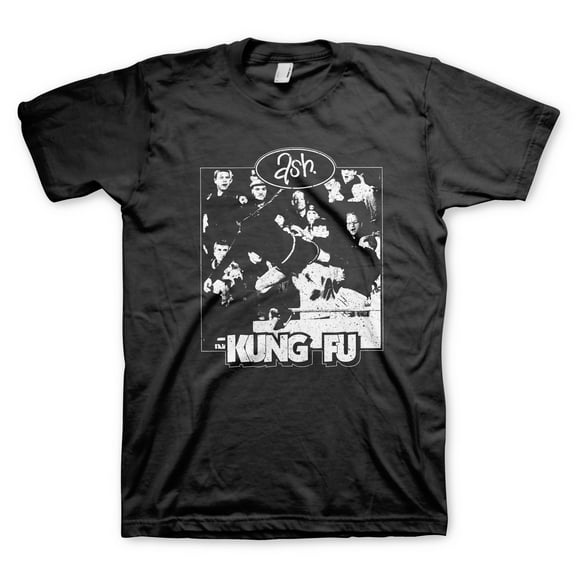 Men's Ash Kung Fu Tee T-shirt Medium Black
