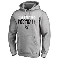 Men's Ash Las Vegas Raiders Iconic Collection Fade Out Pullover Hoodie