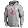 thumbnail image 1 of Men's Ash Los Angeles Angels Victory Arch Pullover Hoodie, 1 of 1
