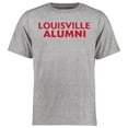 thumbnail image 1 of Men's Ash Louisville Cardinals Louisville Alumni Signature Stack T-Shirt, 1 of 2