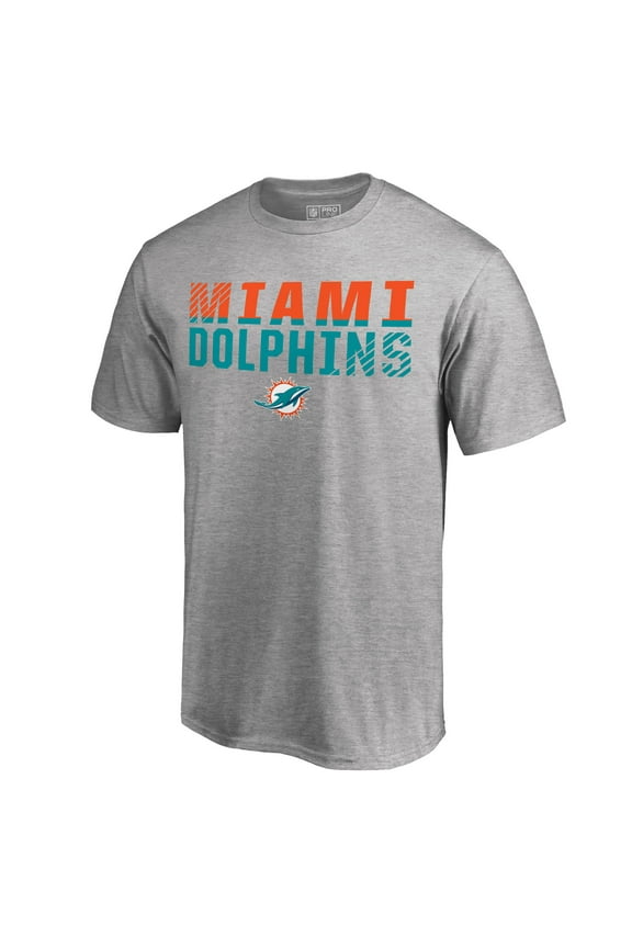 Men's Ash Miami Dolphins Iconic Collection Fade Out T-Shirt