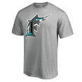 thumbnail image 1 of Men's Ash Miami Marlins Cooperstown Collection Forbes T-Shirt, 1 of 3
