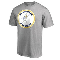 Men's Ash Milwaukee Brewers Cooperstown Collection Forbes T-Shirt
