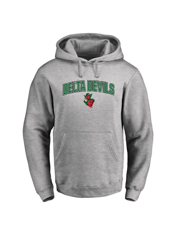 Men's Ash Mississippi Valley State Delta Devils Proud Mascot Pullover Hoodie