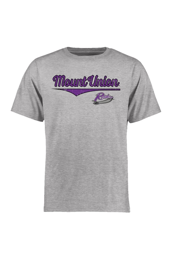 Men's Ash Mount Union Purple Raiders American Classic T-Shirt