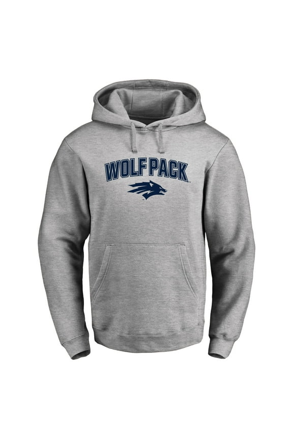 Men's Ash Nevada Wolf Pack Proud Mascot Pullover Hoodie