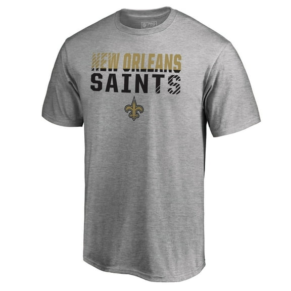 Men's Ash New Orleans Saints Iconic Collection Fade Out T-Shirt