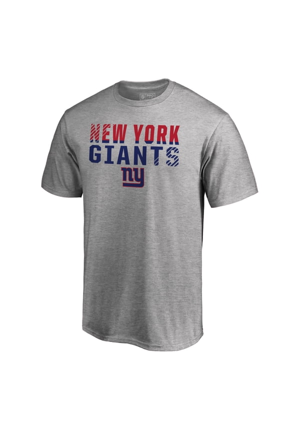 Men's Ash New York Giants Iconic Collection Fade Out T-Shirt