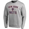 thumbnail image 1 of Men's Ash New York Mets Victory Arch Pullover Sweatshirt, 1 of 1