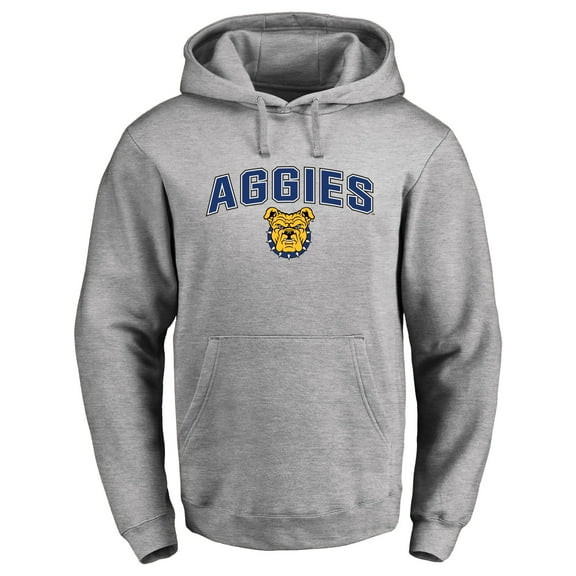 Men's Ash North Carolina A&T Aggies Proud Mascot Pullover Hoodie