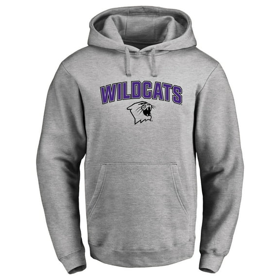 Men's Ash Northwestern Wildcats Proud Mascot Pullover Hoodie