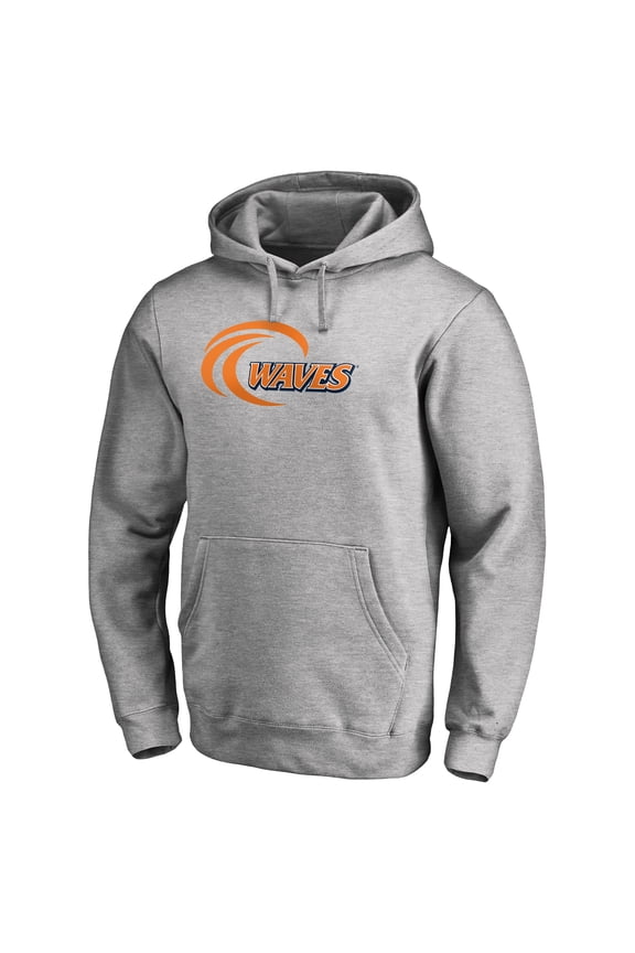 Men's Ash Pepperdine Waves Primary Team Logo Pullover Hoodie