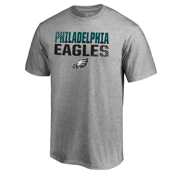 Men's Ash Philadelphia Eagles Iconic Collection Fade Out T-Shirt
