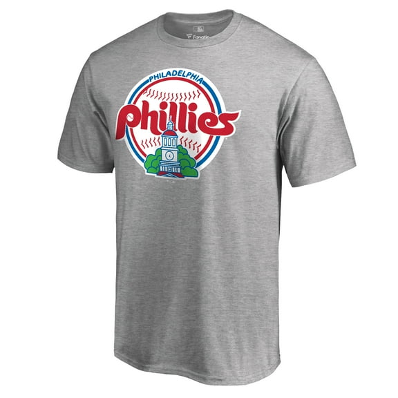Men's Ash Philadelphia Phillies Cooperstown Collection Forbes T-Shirt