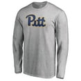 thumbnail image 1 of Men's Ash Pitt Panthers Primary Logo Long Sleeve T-Shirt, 1 of 3