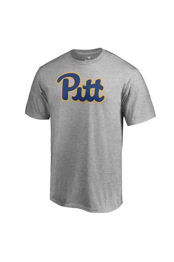 Men's Ash Pitt Panthers Primary Team Logo T-Shirt