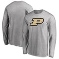 thumbnail image 1 of Men's Ash Purdue Boilermakers Primary Logo Long Sleeve T-Shirt, 1 of 3