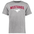 thumbnail image 1 of Men's Ash SMU Mustangs Proud Mascot T-Shirt, 1 of 2