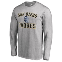 Men's Ash San Diego Padres Victory Arch Long Sleeve T-Shirt