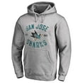 thumbnail image 1 of Men's Ash San Jose Sharks Heritage Pullover Hoodie, 1 of 2
