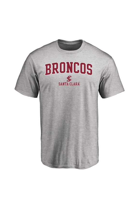Men's Ash Santa Clara Broncos Proud Mascot T-Shirt