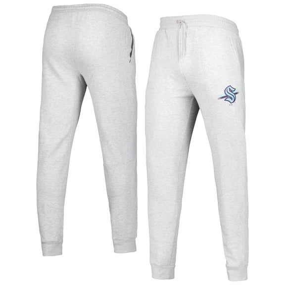 Men's Ash Seattle Kraken Fleece Tri-Blend Jogger Pants