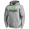 thumbnail image 1 of Men's Ash Seattle Seahawks Iconic Collection Fade Out Pullover Hoodie, 1 of 3