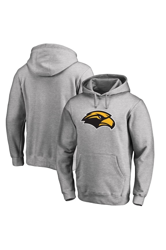 Men's Ash Southern Miss Golden Eagles Primary Team Logo Pullover Hoodie
