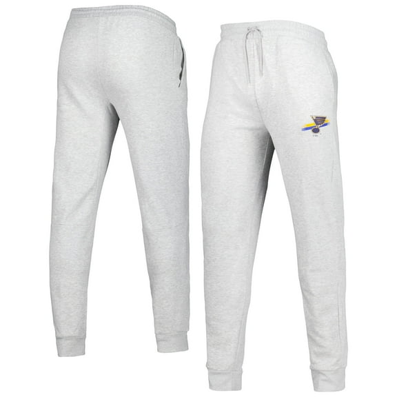 Men's Ash St. Louis Blues Fleece Tri-Blend Jogger Pants