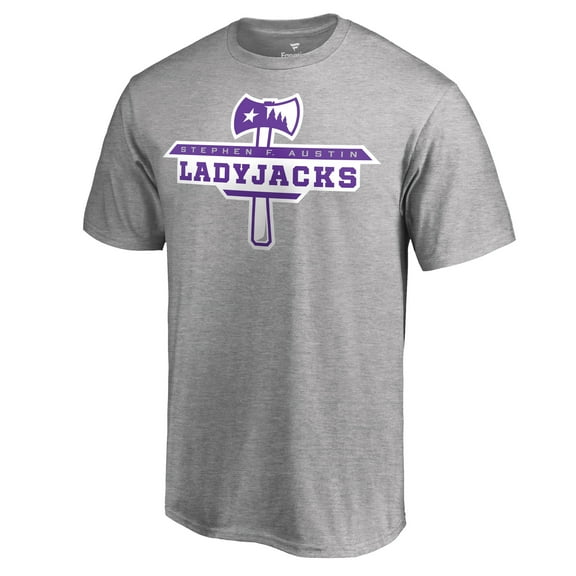 Men's Ash Stephen F Austin Lumberjacks Team Logo T-Shirt