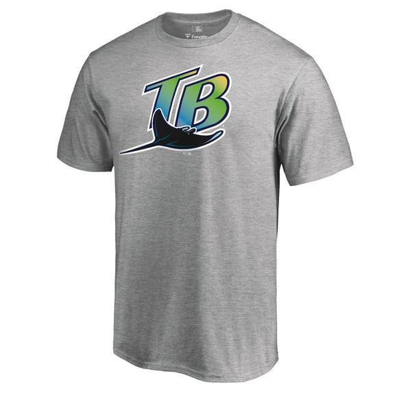 Men's Ash Tampa Bay Rays Cooperstown Collection Forbes T-Shirt