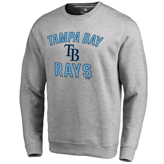 Men's Ash Tampa Bay Rays Victory Arch Pullover Sweatshirt